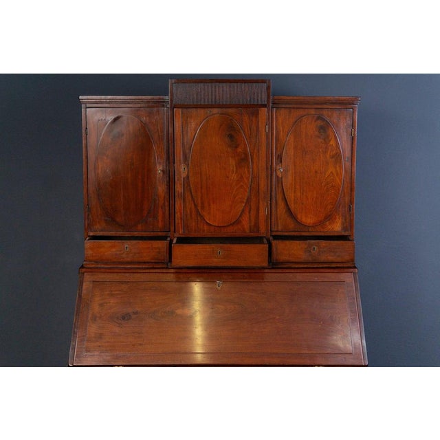Biedermeier Secretary in Mahogany Veneer For Sale - Image 17 of 18