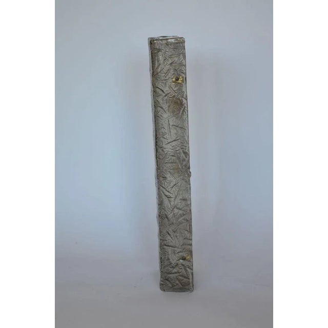 Mazzega Murano Set of Three Smoky Murano Glass Sconces Designed by Mazzega, Italy, 1960's. For Sale - Image 4 of 7