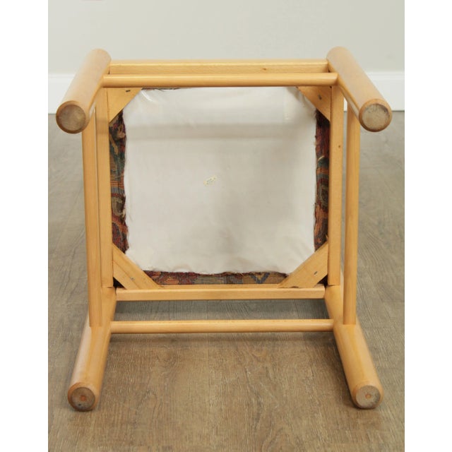 Red Mid Century Modern Blonde Beechwood Dining Chairs - Set of 4 For Sale - Image 8 of 13