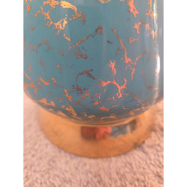 Classic Mid Century Modern Porcelain Lamp For Sale In Indianapolis - Image 6 of 12