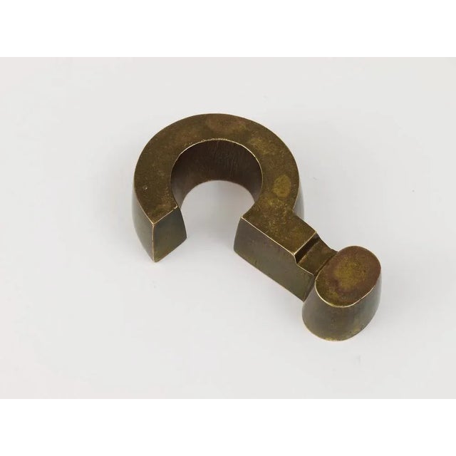 Mid-Century Modern Mid-Century Austrian Paperweight in Brass For Sale - Image 3 of 11