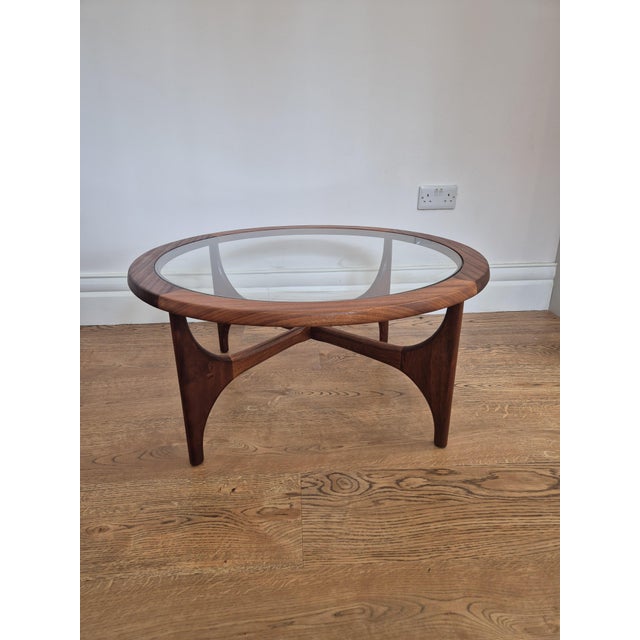 Mid-Century Modern Mid-Century Teak and Glass Coffee Table from Stonehill Stateroom, 1960s, Set of 2 For Sale - Image 3 of 11