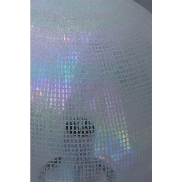 Murano Glass and Steel Ceiling Lamp from Vistosi, 1970s For Sale - Image 9 of 13