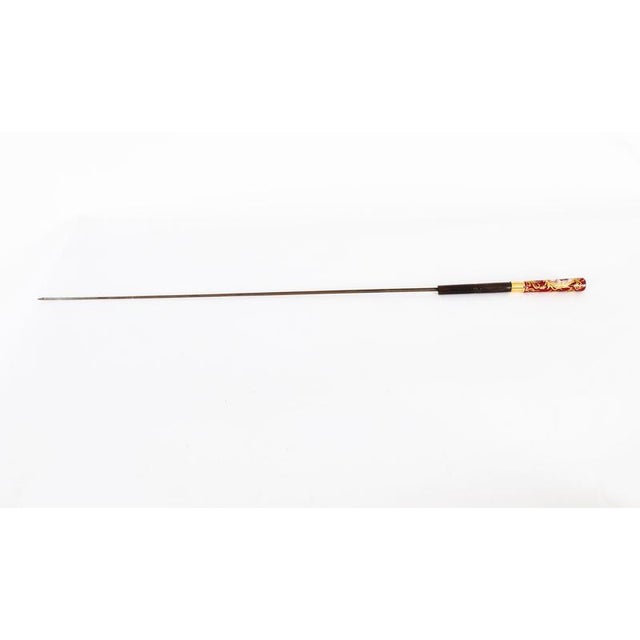Antique French Sevres Porcelain Walking Sword Stick, 1890s For Sale - Image 4 of 15