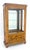 Italian Carved Wood Compact One Door Compact Vitrine Display Cabinet MINT For Sale - Image 9 of 15