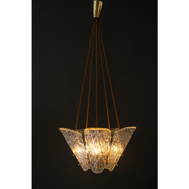 Polished and stove enameled Original texture glass shades we can change the hight to fit your room hight. e14 bulbs (...