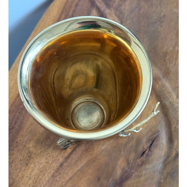 1970s Gucci Deer Stag Brass Stirrup Cup For Sale - Image 10 of 11