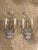 A pair of circa 1930’s French silvered simple small sconces with crystal body and flower with two lights