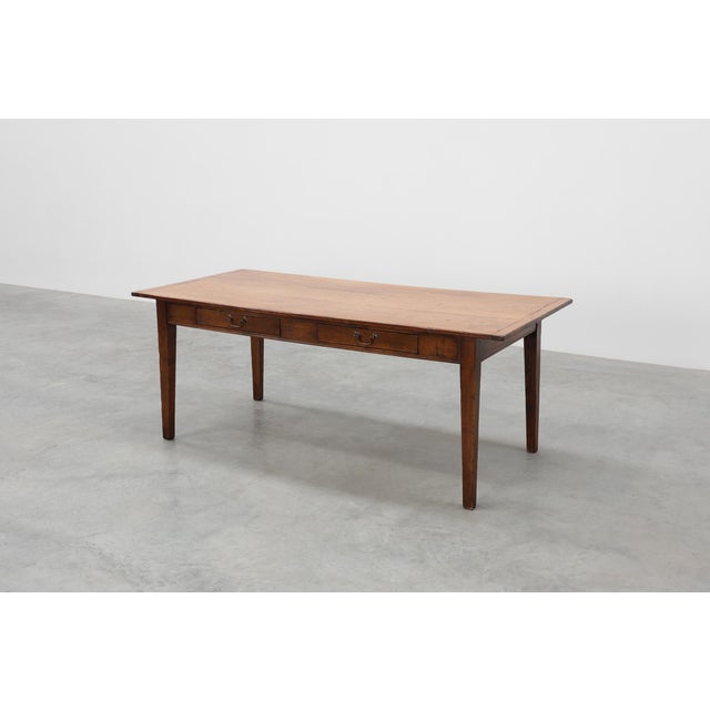 French Provincial Farmhouse Table in Oak, 1800s For Sale - Image 6 of 14