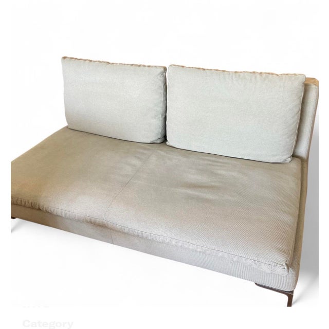 Antonio Citterio 1990s B&b Italia Modern Loveseat Couch For Sale - Image 4 of 7