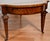 Wood 1930s English Regency Mahogany & Satinwood , Leather Top Coffee Table For Sale - Image 7 of 15