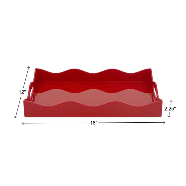 Spangle Scalloped Tray Rust For Sale - Image 10 of 11