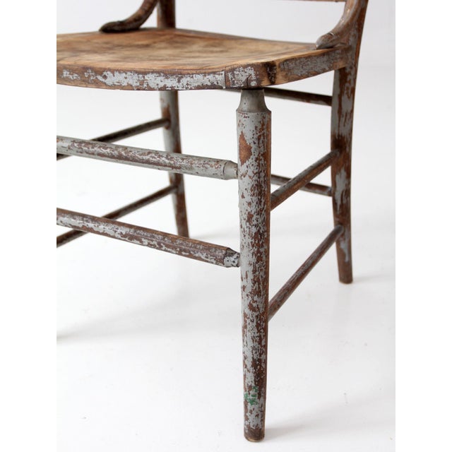 Antique 19th Century Painted Lyre Back Chair For Sale - Image 12 of 17