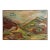 Contemporary 'Off the Beaten Track' Original Abstract Landscape Acrylic Painting by British Artist Frances Daws, Framed For Sale