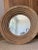 Vintage White Oak Circular Wall Mirror For Sale - Image 9 of 10