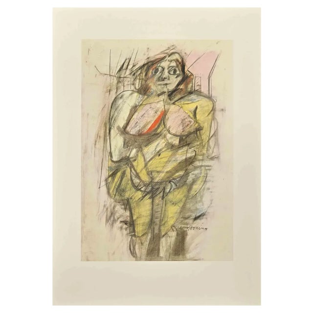 Willem De Kooning, Woman, Offset and Lithograph, 1985 For Sale