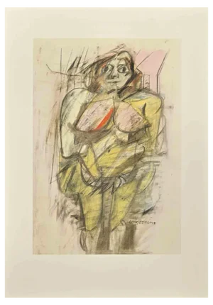 Willem De Kooning, Woman, Offset and Lithograph, 1985