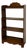 Vintage 4-Tier Solid Wood Bookshelf – Antique Style Scalloped Bookcase and Display Shelf For Sale