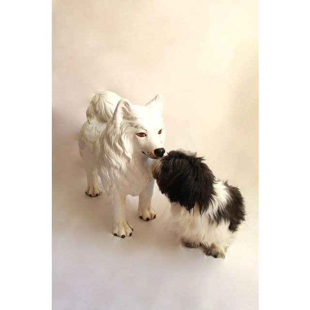 Nonce, Vintage Imposing Ceramic Dog Sculpture, Italy, 1970s For Sale - Image 6 of 9