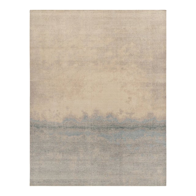 Rug & Kilim’s Ciel Rug in Cream and Blue, 5x7 For Sale
