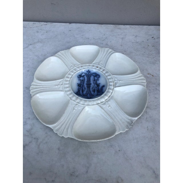 Antique Westhead Moore & Company English Victorian Oyster Plate Brown For Sale - Image 4 of 6