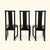 Black Set of Six BiF Postmodern Black Lacquer Dining Chairs, 1980s For Sale - Image 8 of 17