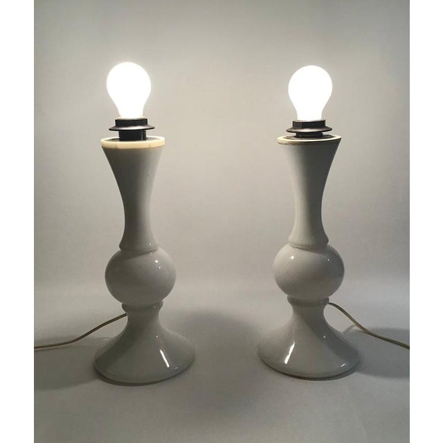 Black Glass Table Lamps from Luxus, 1960s, Set of 2 For Sale - Image 8 of 11