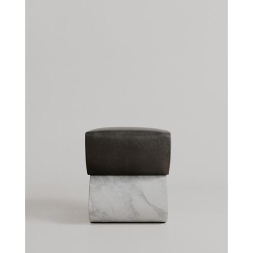 White Marble Heart-Shaped Cushion Amarino Seat by Esther Knopfler For Sale - Image 4 of 17