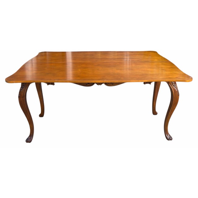 Baker Furniture Company Baker Furniture Company Light Walnut Console Metamorphic Dining Table For Sale - Image 4 of 10