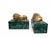 Antique European Malachite Boxes with Gilt Bronze Lion Mounts, 1900 For Sale - Image 11 of 16