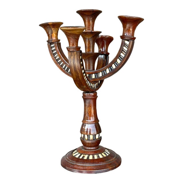 Vintage Boho Quill Candelabra For Sale