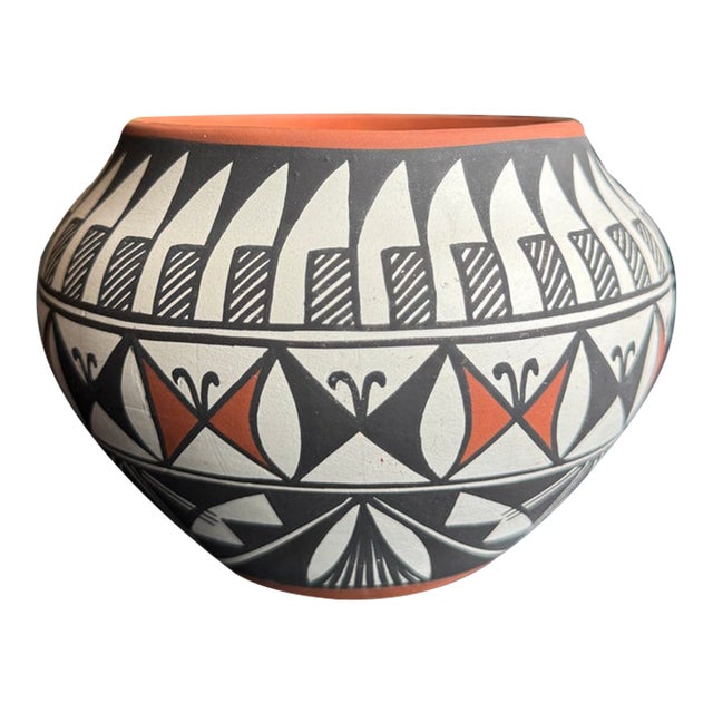 Roberta Howeya Trujillo Acoma Pueblo Polychrome Olla For Sale