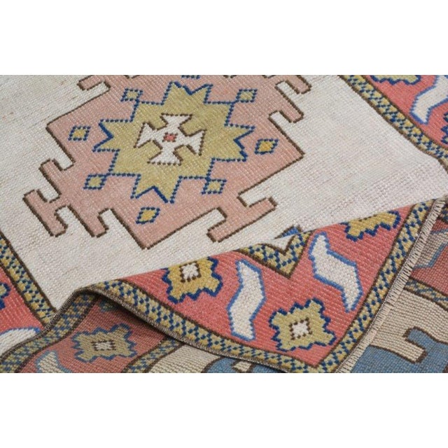 Vintage Turkish Anatolian Hand Knotted Wool Rug,2'7"X9'2" For Sale - Image 4 of 4