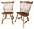 Ethan Allen Heirloom Nutmeg Fan Back Windsor Side Chair - A Pair 10-6102 For Sale
