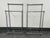Design Plus Gallery presents a Pair of Modern Overhang Chrome Finish Towel Racks from West Elm. These double rail racks...
