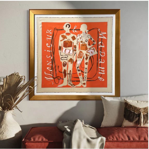 Vintage finds exclusively ours. Our framed vintage Hermès scarves are sustainably sourced, locally made with a history and...