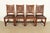 An exceptional set of four antique Mission or Arts & Crafts dining chairs By Lifetime Furniture USA, Circa 1910 Beautiful...