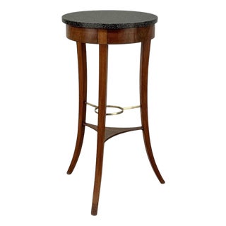 French Directoire Mahogany Black Marble Guéridon ~ End Table For Sale