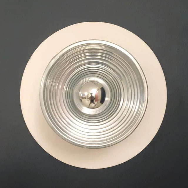 Mid 20th Century Enameled Aluminum Sconces - a Pair For Sale - Image 4 of 13