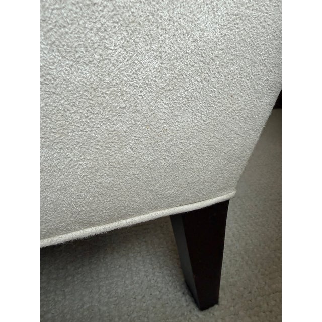 Modern Cream Upholstered Chaise Lounge by Mitchell Gold + Bob Williams For Sale - Image 3 of 5