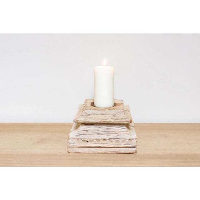 A truly unique piece of history, this exceptional French colonial teak wood candle holder is versatile as a plant stand or...