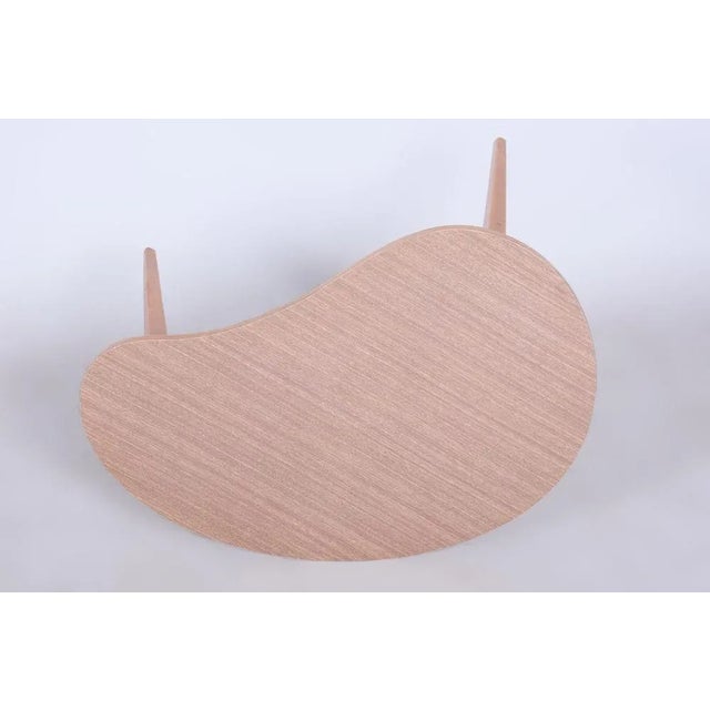 Wood Small Mid-Century Beech Table, Former Czechoslovakia, 1950s For Sale - Image 7 of 8