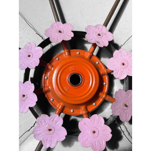 Vintage Spinning Wheels Koinobori Matsuri Wall Decoration, Japan, 1950s, Set of 2 For Sale - Image 6 of 18