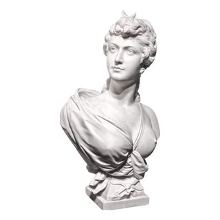 Pietro Olivieri, Diana the Huntress, 1800s, Carrara Marble For Sale