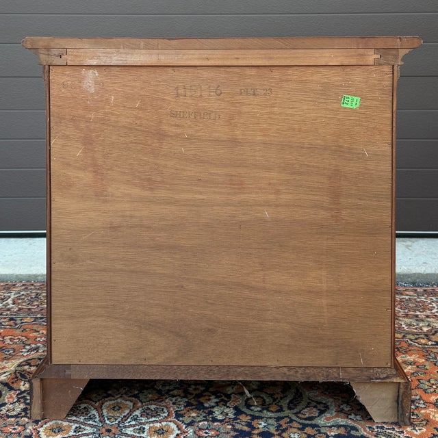 1960s Ethan Allen Georgian Court Chippendale Cherry Nightstand With Drawer (11-5116 Sheffield) For Sale - Image 10 of 13