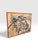 Exceptional original mixed-media abstract painting by A. Avner, signed and dated 1995 at the lower left. This richly...