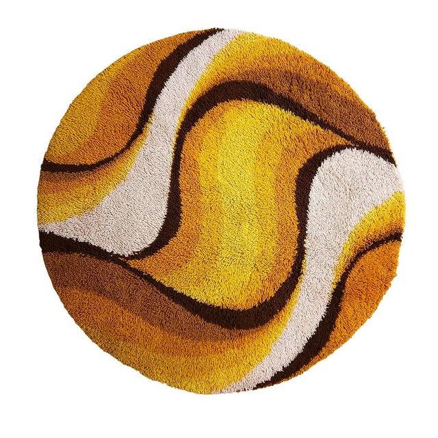 Plastic Mid-Century Dutch Rug from Desso, 1970s For Sale - Image 7 of 7