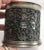 English Sterling Silver Faux Tortoise Lined Covered Dresser Jar For Sale - Image 6 of 11