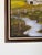 Wood 1970’s Vintage Impressionist Farm River Landscape Oil on Canvas Painting, Framed For Sale - Image 7 of 11
