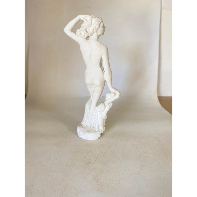 Female Figurine in Marble Powder, France, 20th Century For Sale - Image 15 of 18